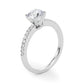 Single Row Diamond Engagement Ring