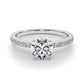Single Row Diamond Engagement Ring