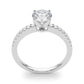 Single Row Diamond Engagement Ring
