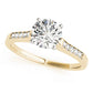 Single Row Channel Set Engagement Ring