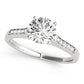 Single Row Channel Set Engagement Ring