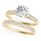 Single Row Channel Set Engagement Ring