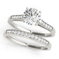Single Row Channel Set Engagement Ring