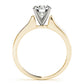 Single Row Channel Set Engagement Ring