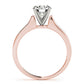 Single Row Channel Set Engagement Ring