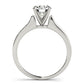 Single Row Channel Set Engagement Ring
