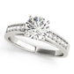 Single Row Prong In Channel Engagement Ring