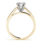 Single Row Prong In Channel Engagement Ring