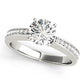 Channel Set Single Row Engagement Ring