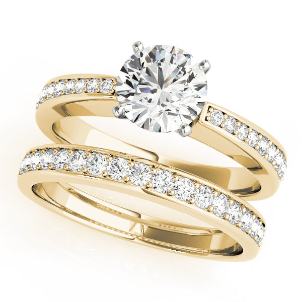 Channel Set Single Row Engagement Ring