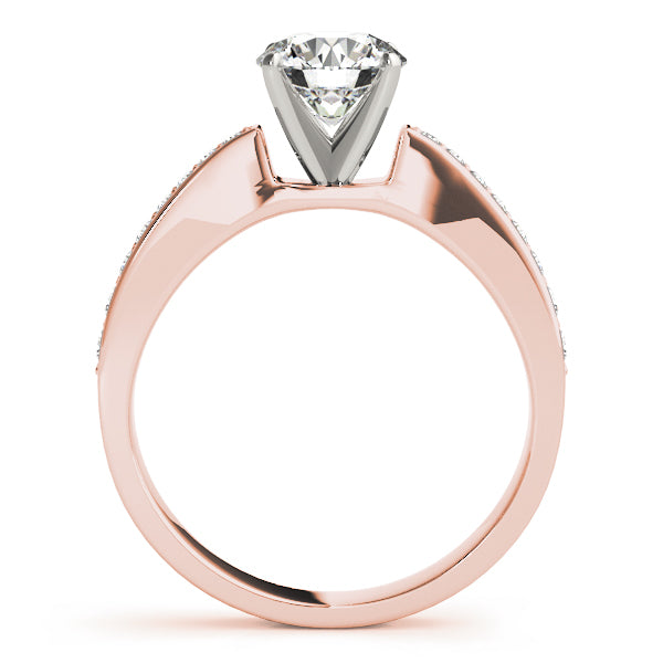 Channel Set Single Row Engagement Ring