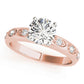 Single Row Prong Engagement Ring