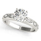 Single Row Prong Engagement Ring