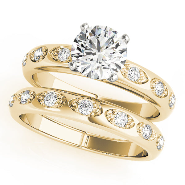Single Row Prong Engagement Ring