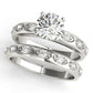 Single Row Prong Engagement Ring