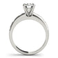 Single Row Prong Engagement Ring
