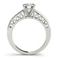 Channel Set Single Row Engagement Ring