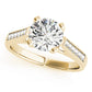 Channel Set Single Row Engagement Ring