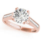 Channel Set Single Row Engagement Ring