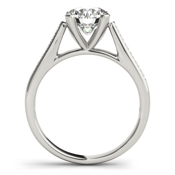 Channel Set Single Row Engagement Ring