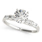 Round & Tapered Baguette Engagement Ring