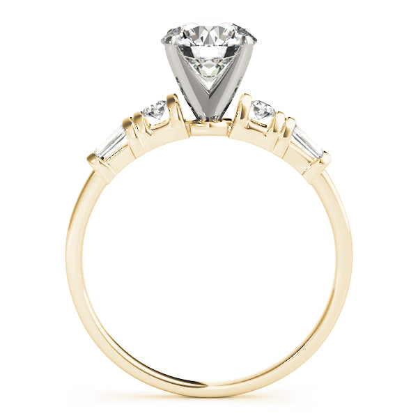 Round & Tapered Baguette Engagement Ring