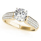 Multirow Pavé Engagement Ring