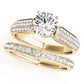 Multirow Pavé Engagement Ring