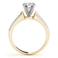 Multirow Pavé Engagement Ring