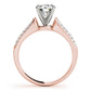 Multirow Pavé Engagement Ring