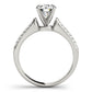 Multirow Pavé Engagement Ring
