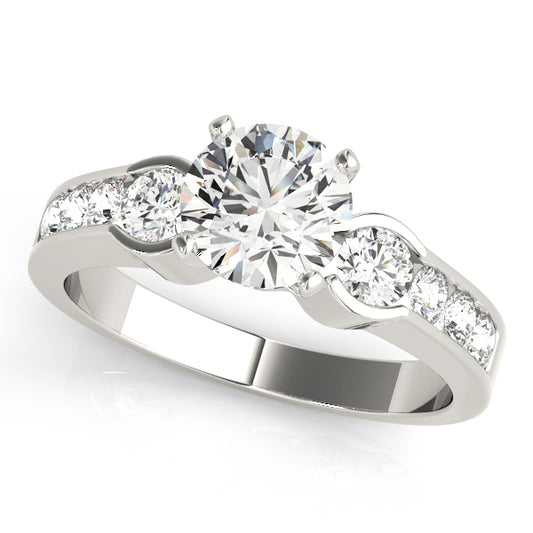 3-Stone Channel Set Engagement Ring