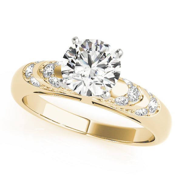 Antique Style Milgrain Engagement Ring