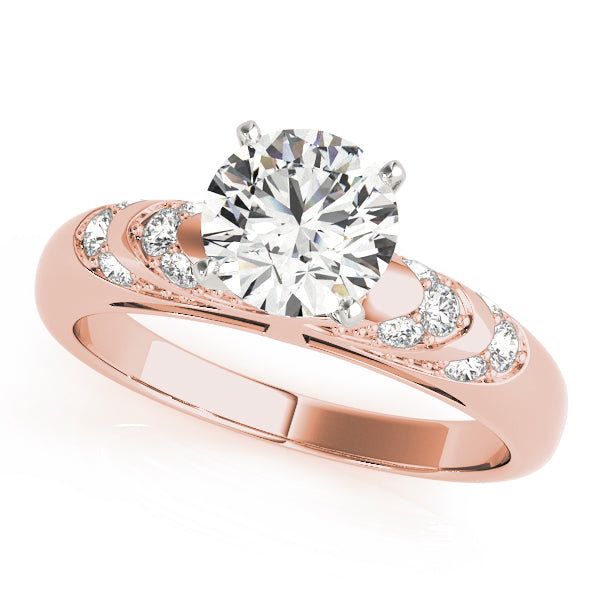 Antique Style Milgrain Engagement Ring