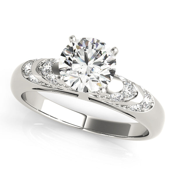 Antique Style Milgrain Engagement Ring