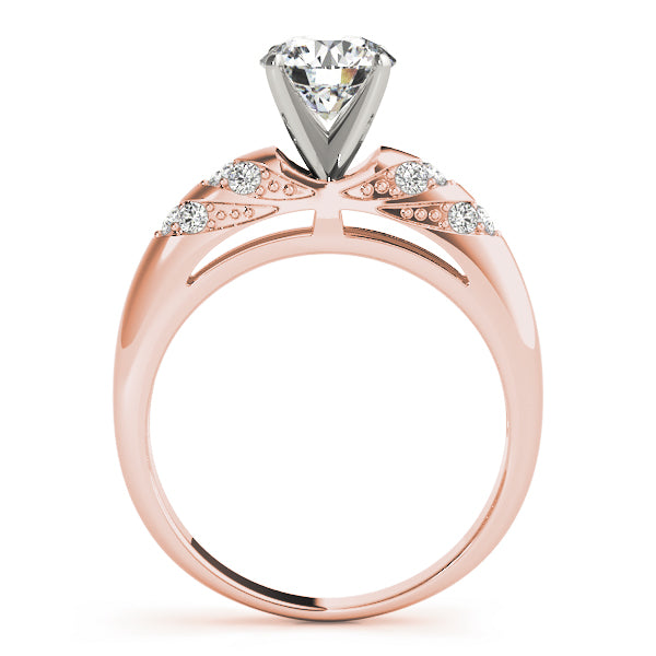 Antique Style Milgrain Engagement Ring