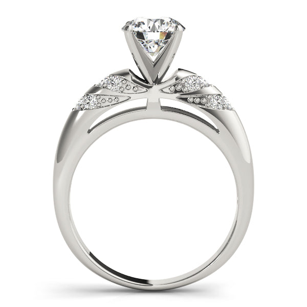 Antique Style Milgrain Engagement Ring