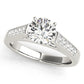 Single Row Fancy Shape Princess Cut Engagement Ring