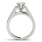 Single Row Fancy Shape Princess Cut Engagement Ring