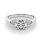 Pear Accent Three-Stone Engagement Ring