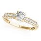Single Row Channel Set Engagement Ring