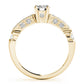 Single Row Channel Set Engagement Ring