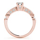 Single Row Channel Set Engagement Ring
