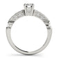 Single Row Channel Set Engagement Ring
