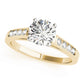 Single Row Channel Set Engagement Ring