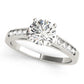 Single Row Channel Set Engagement Ring