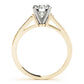 Single Row Channel Set Engagement Ring