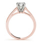 Single Row Channel Set Engagement Ring