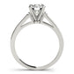 Single Row Channel Set Engagement Ring