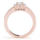 Single Row Halo Cushion Milgrain Engagement Ring